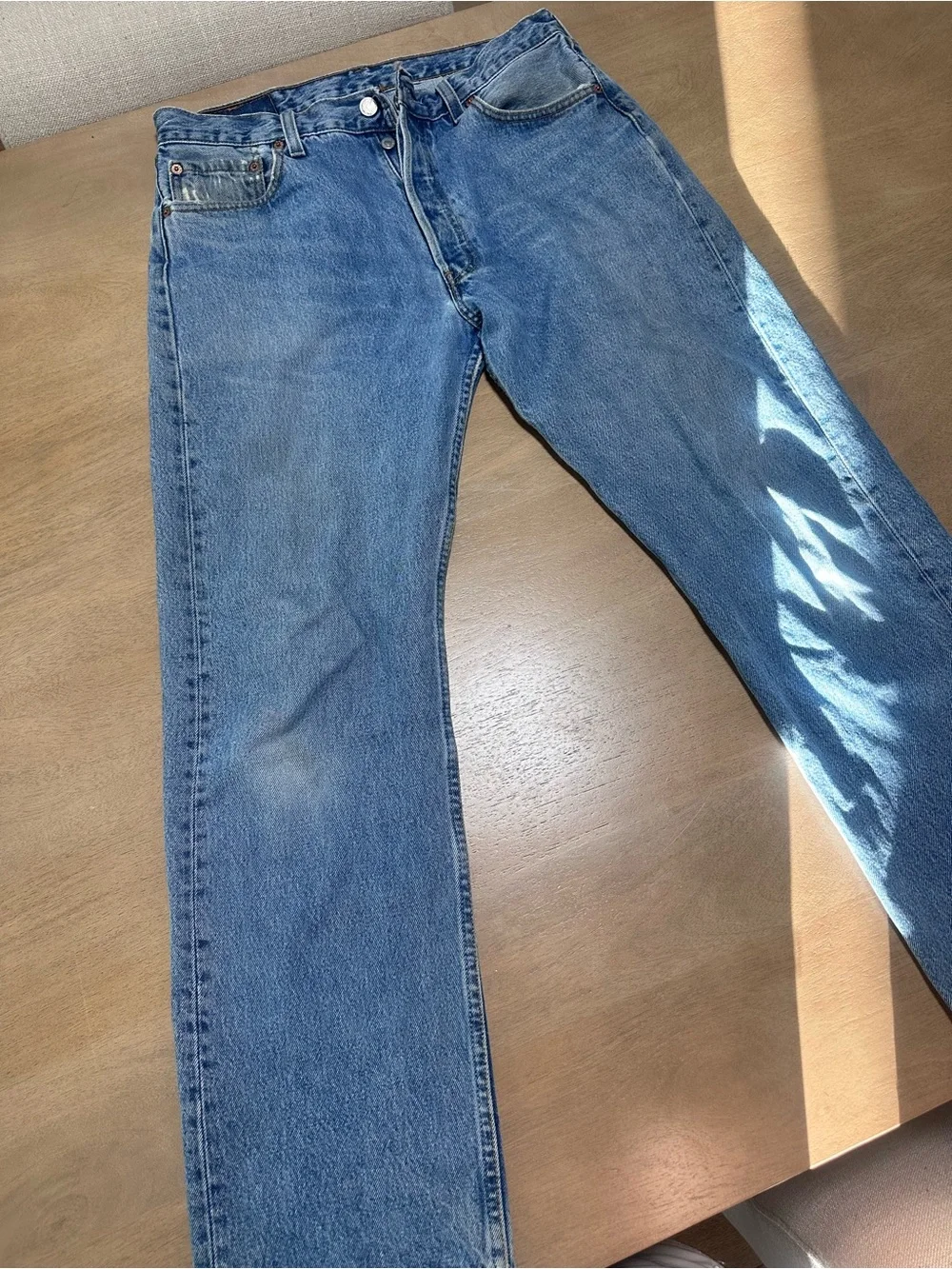 Vintage Levi’s 501 Jeans Made In USA W34 L30 Straight Leg